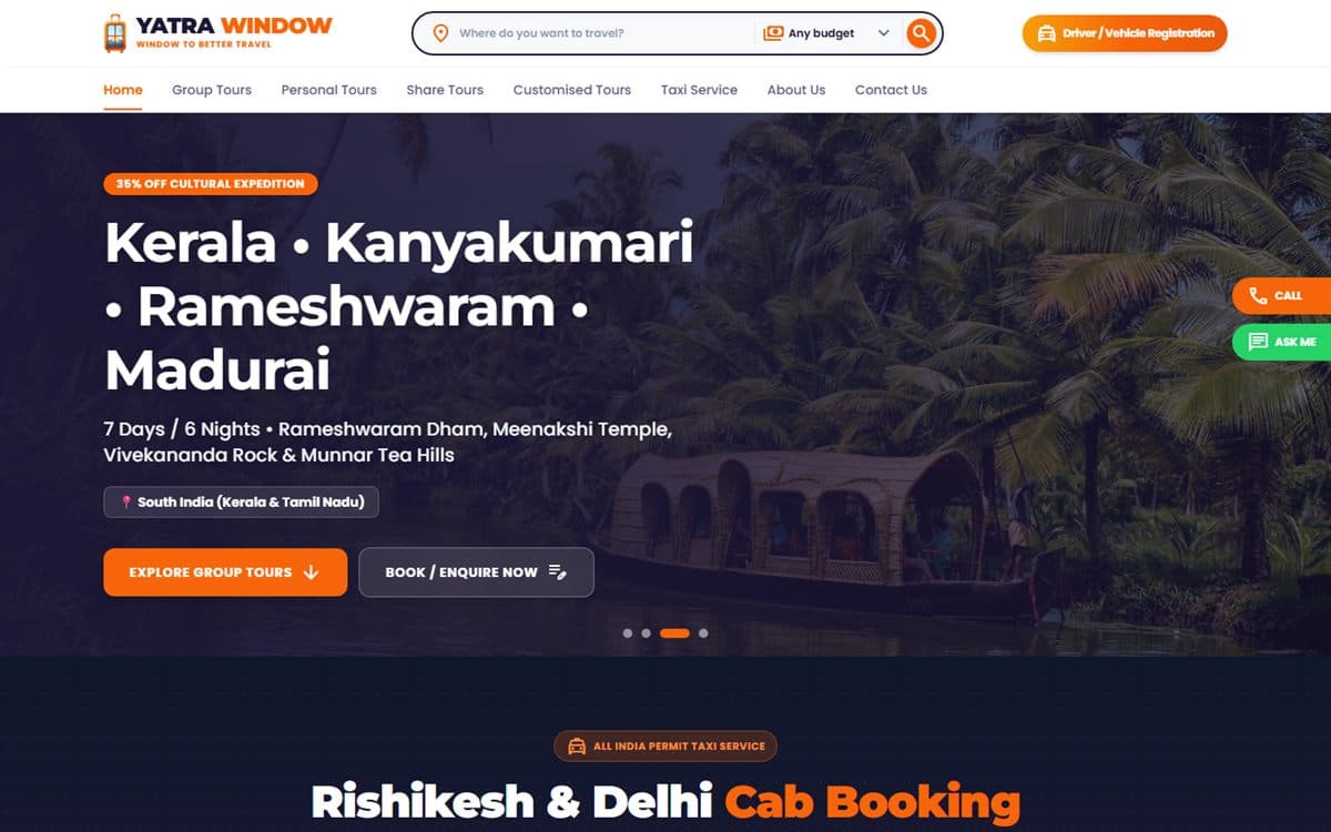 Yatra Window — Tour Packages